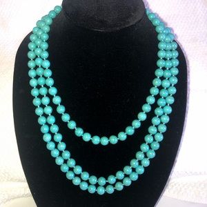 Blue howlite necklace